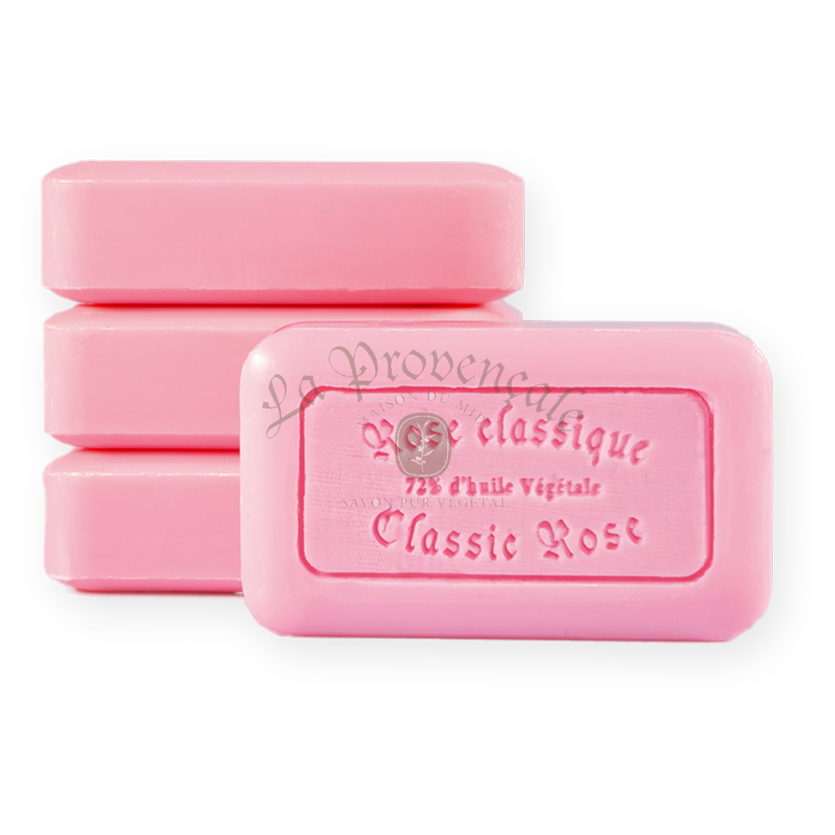 Savon de Marseille 125 g Klassische Rose box