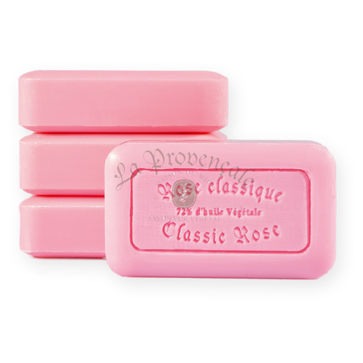 Savon de Marseille 125gr Klassik Rose