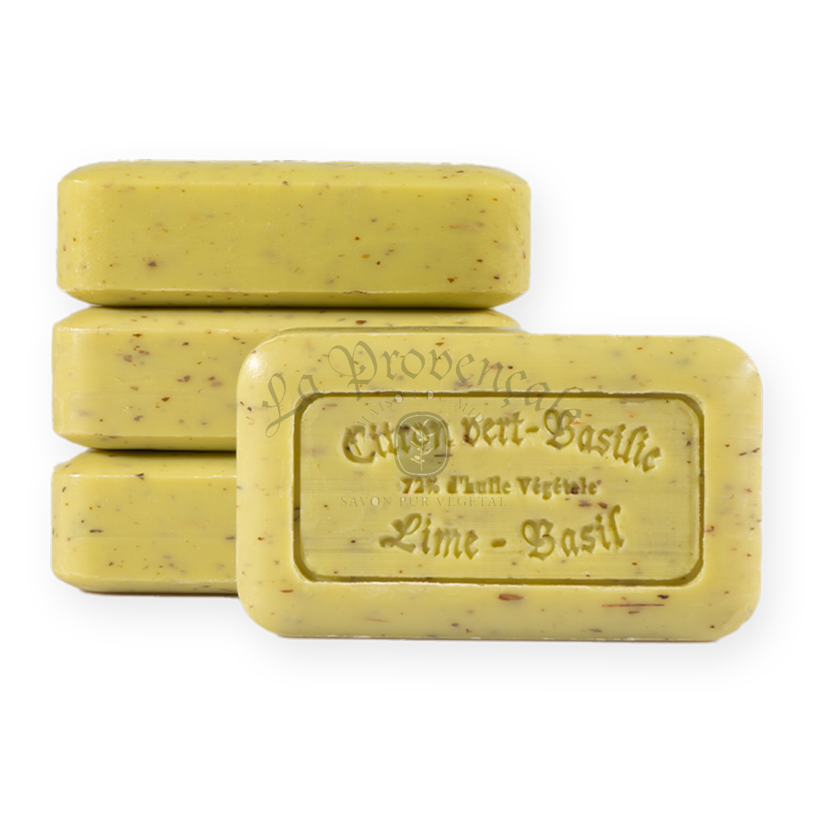 Savon de Marseille 125 g Limette-Basilik box