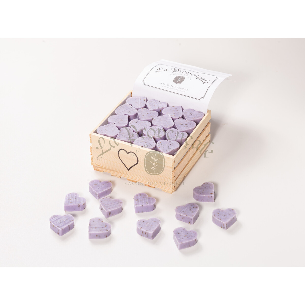 Motivseife Herzform Lavendelblüte 30 g