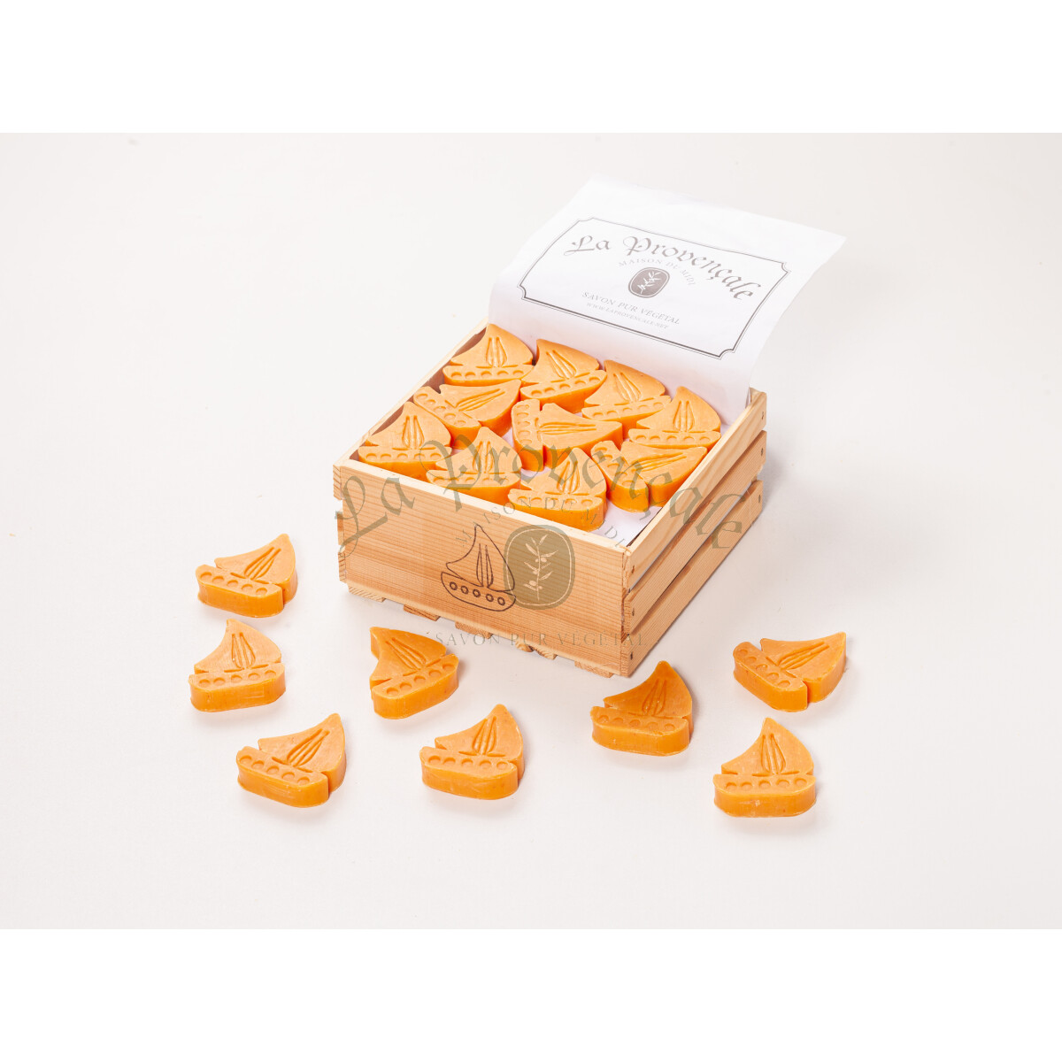 Motivseife Strandmotiv Segelboot 40gr. "Mandarine"