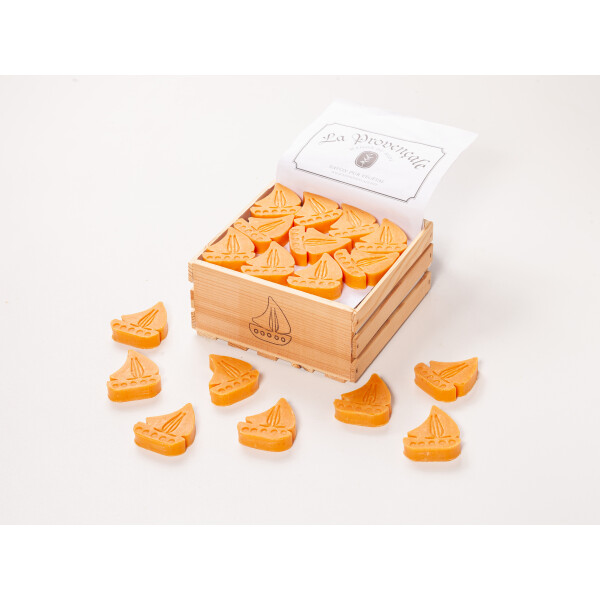 Maritime Motivseife Segelboot 40 g „Mandarine“