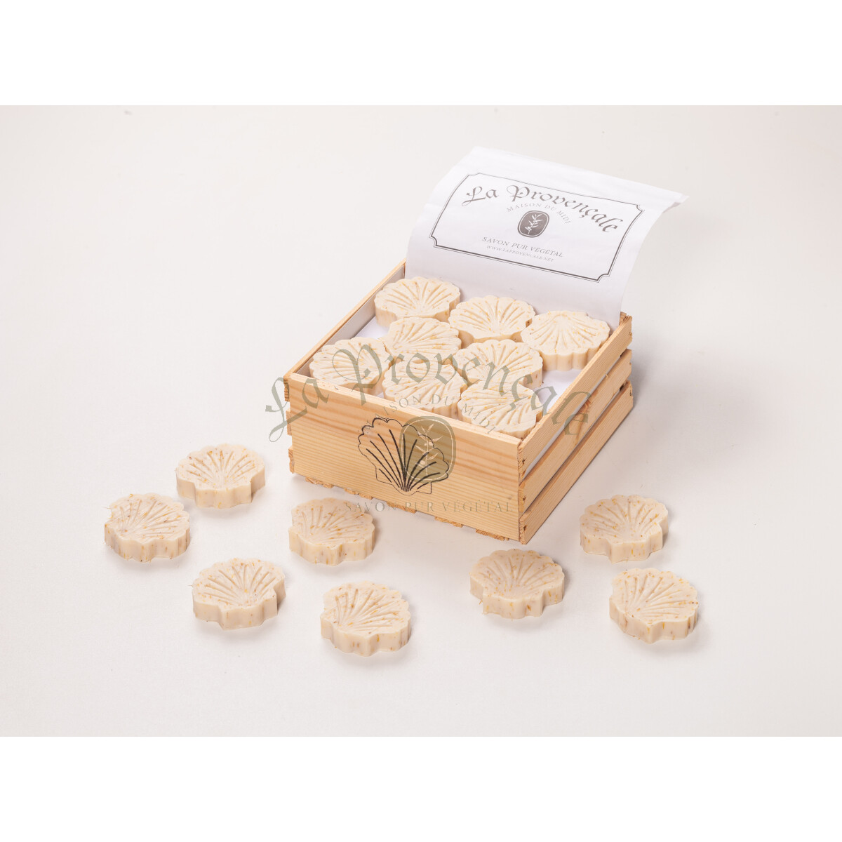 Motivseife Strandmotiv Muschel 45gr."Baumwolle"