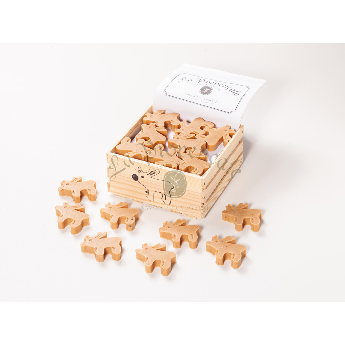Weihnachtliche Motivseife Rentier 40 g & box