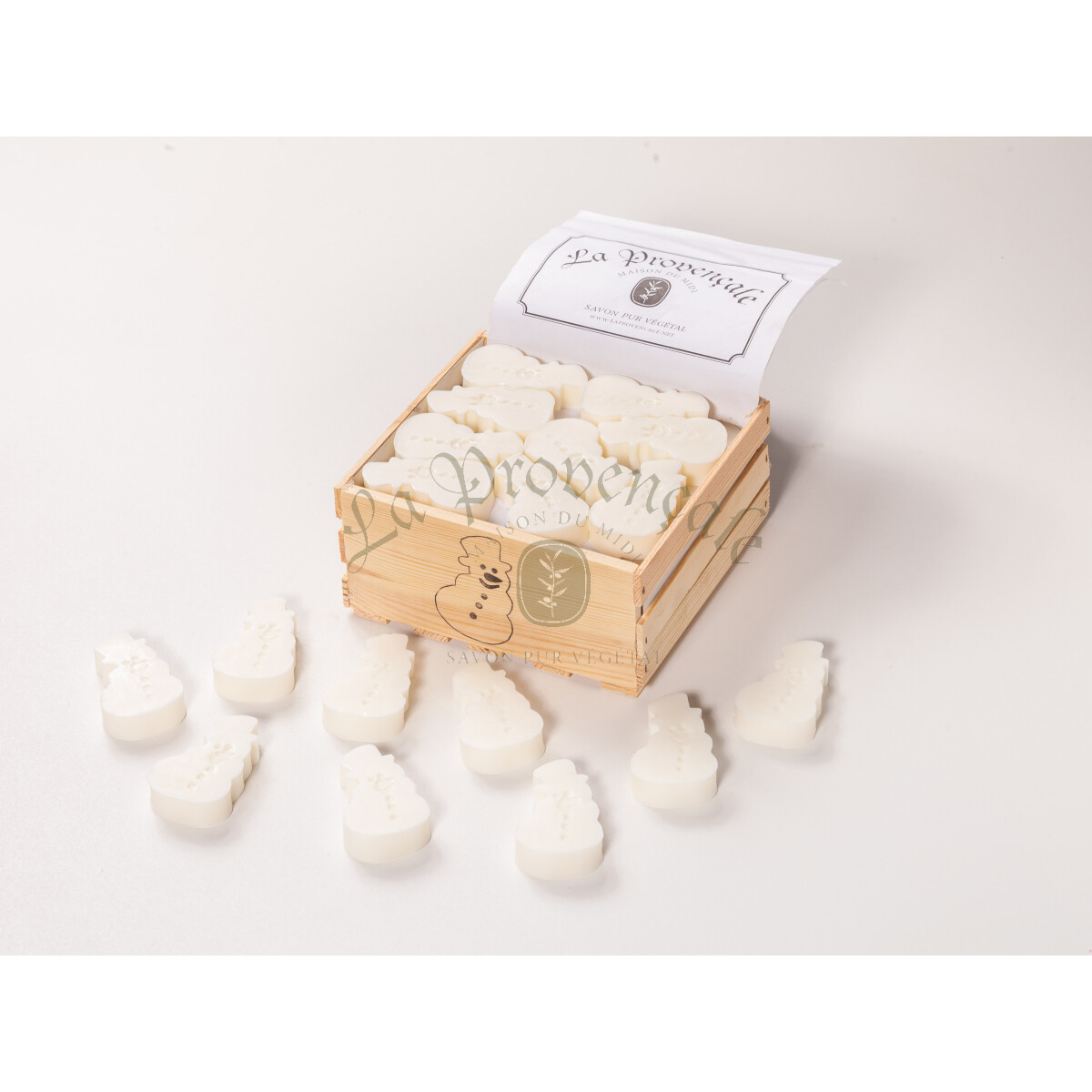 Weihnachtliche Motivseife Schneemann 40 g