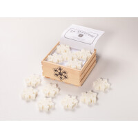 Weihnachtliche Motivseife Schneeflocke 40 g „Leinen“