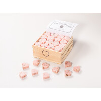 Motivseife Herzform Rosenblüte 30 g