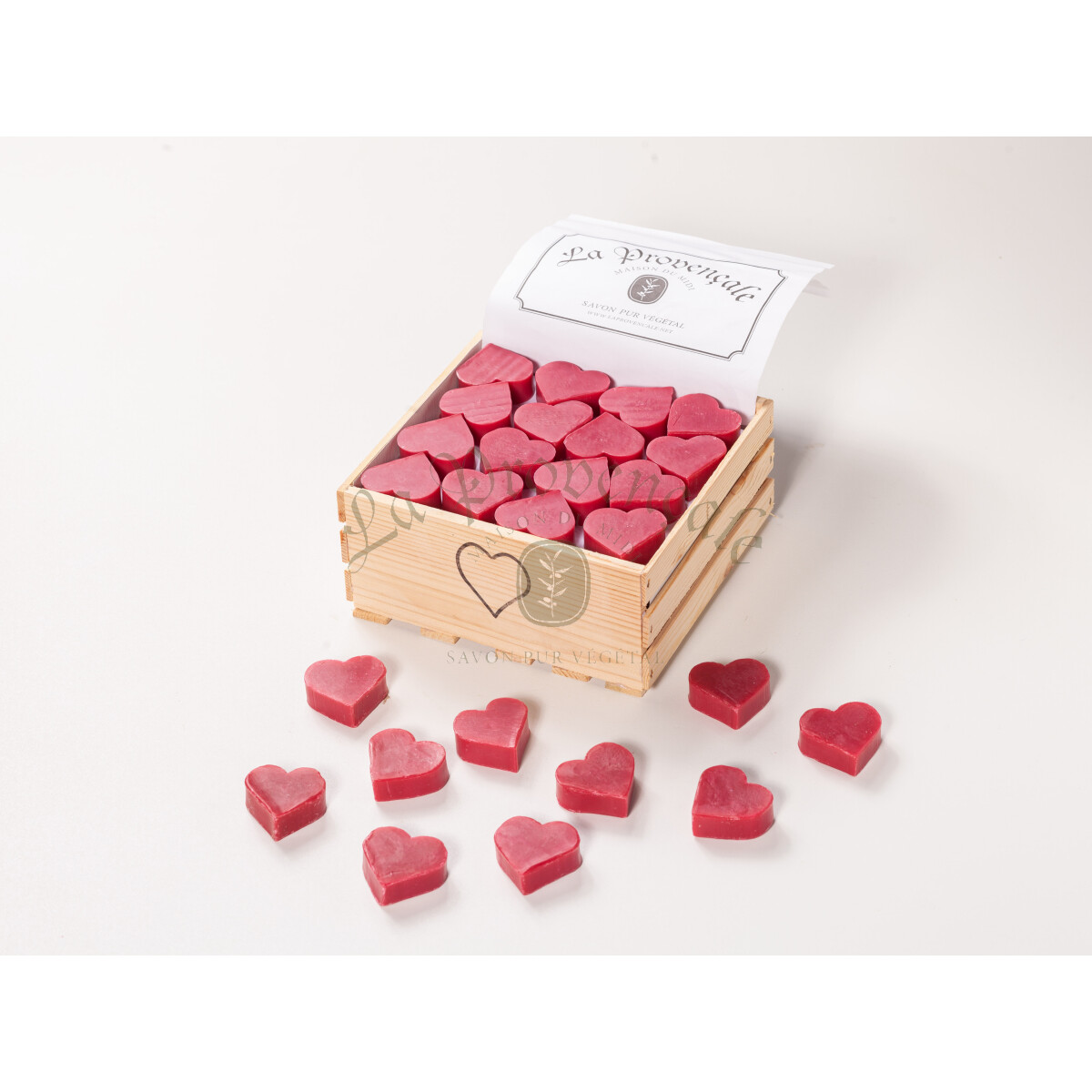 Motivseife Herzform Grenadine 30 g box