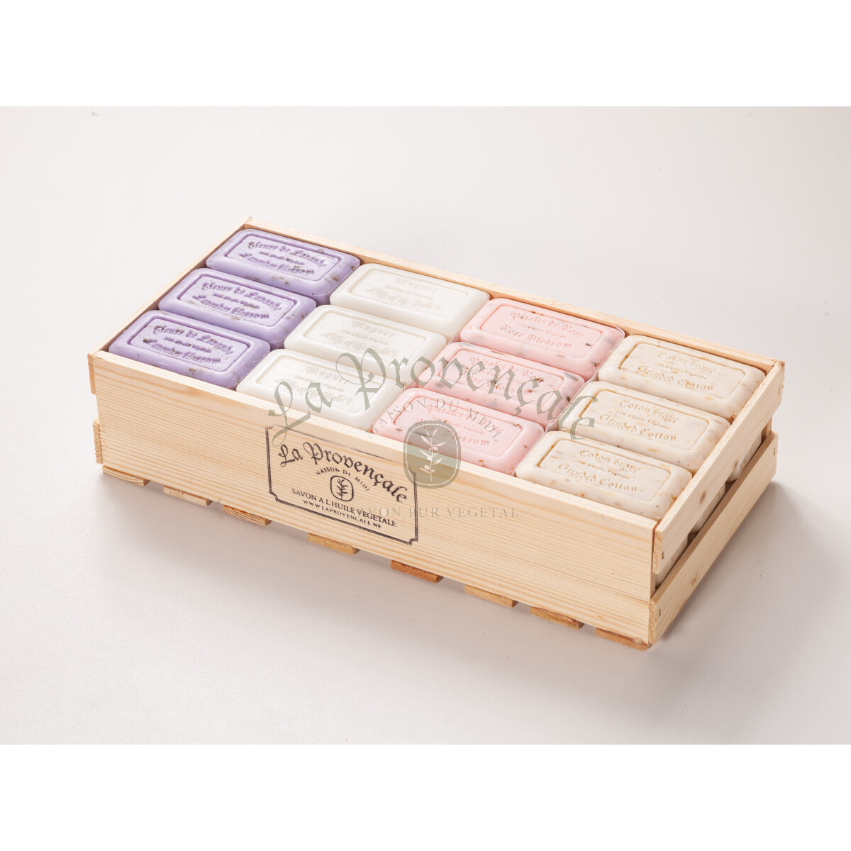 Savon de Marseille 125g Sortimentskiste "blumig"